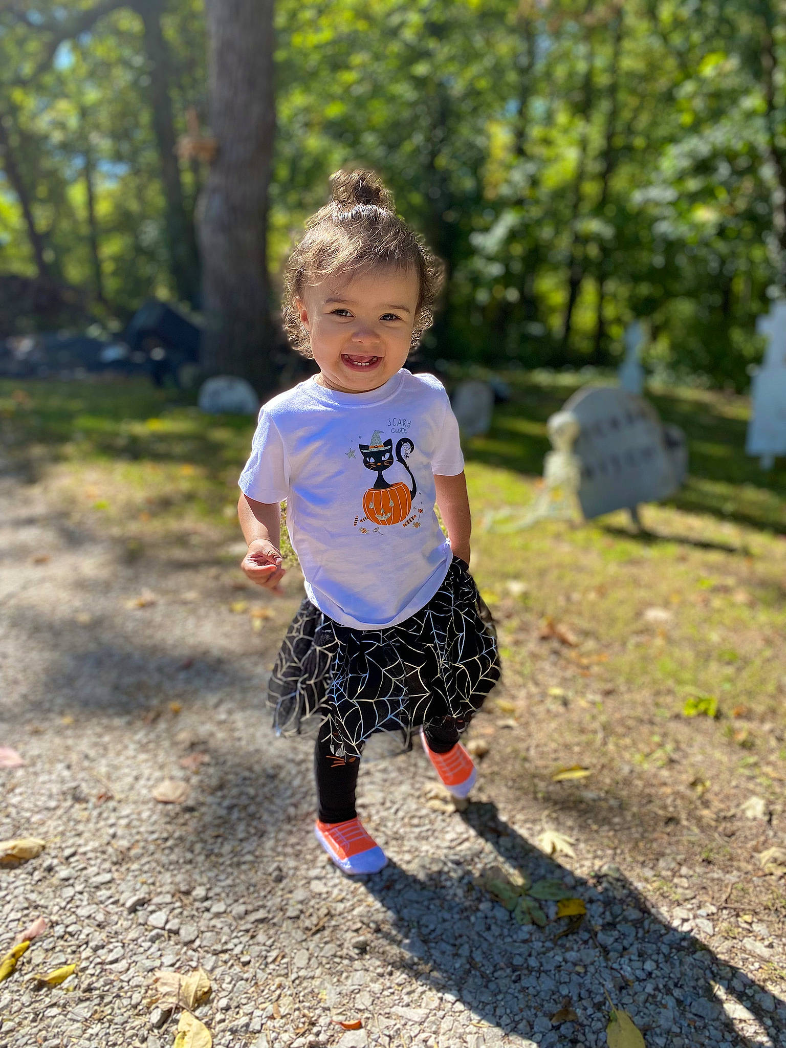 Zayla joined the competition — help win amazing prizes! baby, baby_toddler_clothing, child, electric_blue, face, forest, fun, grass, happy, joy, leisure, natural_environment, people_in_nature, person, plant, recreation, sitting, t_shirt, toddler, tree