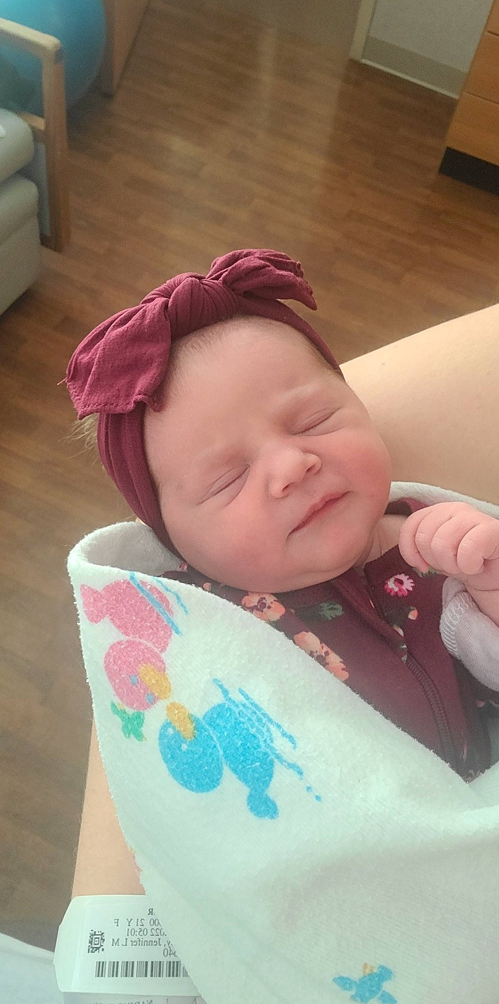 Kinsley joined the competition — help win amazing prizes! baby, baby_products, baby_sleeping, baby_toddler_clothing, bedtime, cheek, child, comfort, eyelash, head, headwear, iris, linens, lip, neck, nose, pattern, person, pink, skin