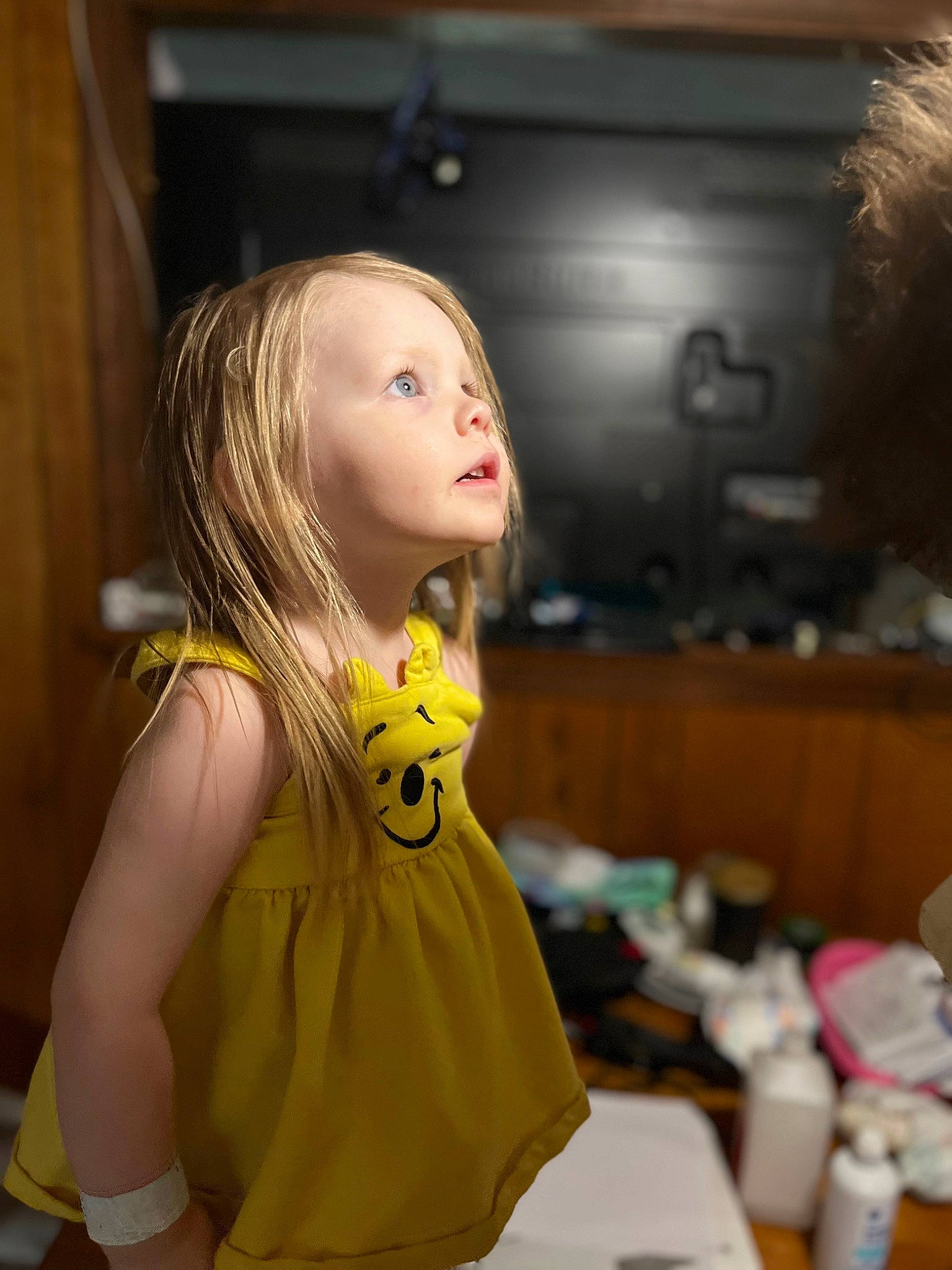 Ivory joined the competition — help win amazing prizes! bangs, blond, brown_hair, cheek, doll, dress, event, eyelash, fashion_design, fawn, fun, iris, long_hair, one_piece_garment, person, picture_frame, room, sitting, television, toy