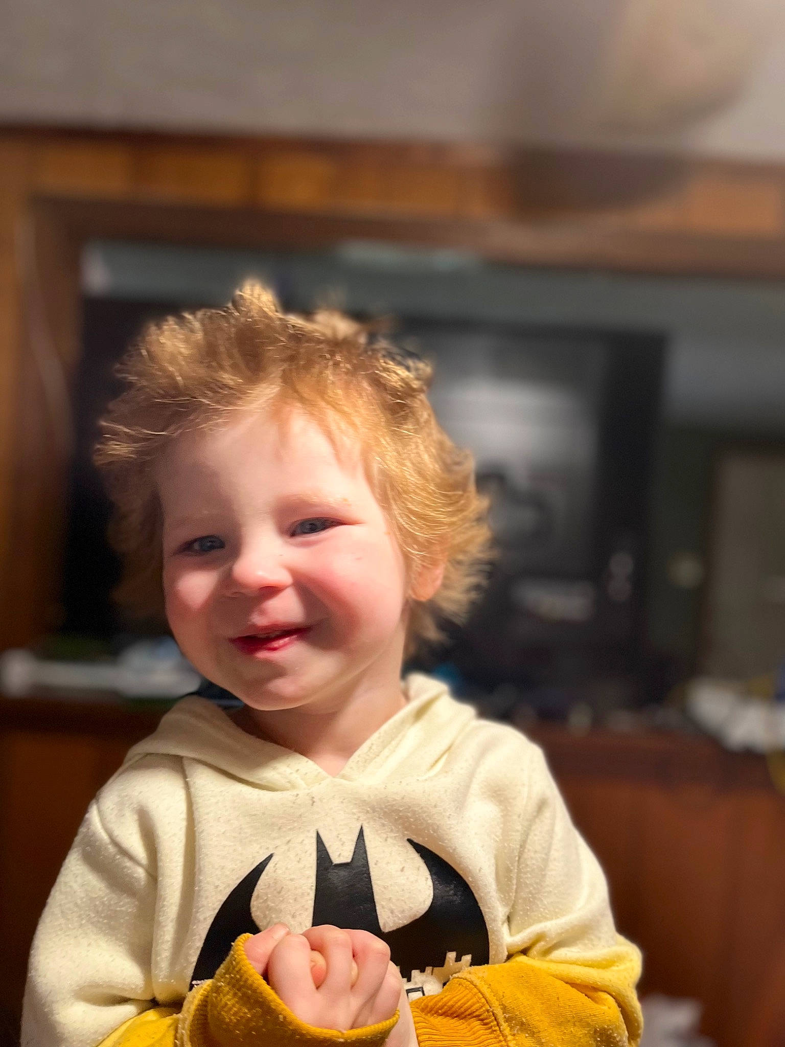 Jasper is registered to the contest to win money with this photo: cable_television, calabaza, child, cucurbita, dress, face, fruit, fun, gourd, happy, home_appliance, joy, person, plant, pumpkin, sitting, smile, television, toddler, vegetable