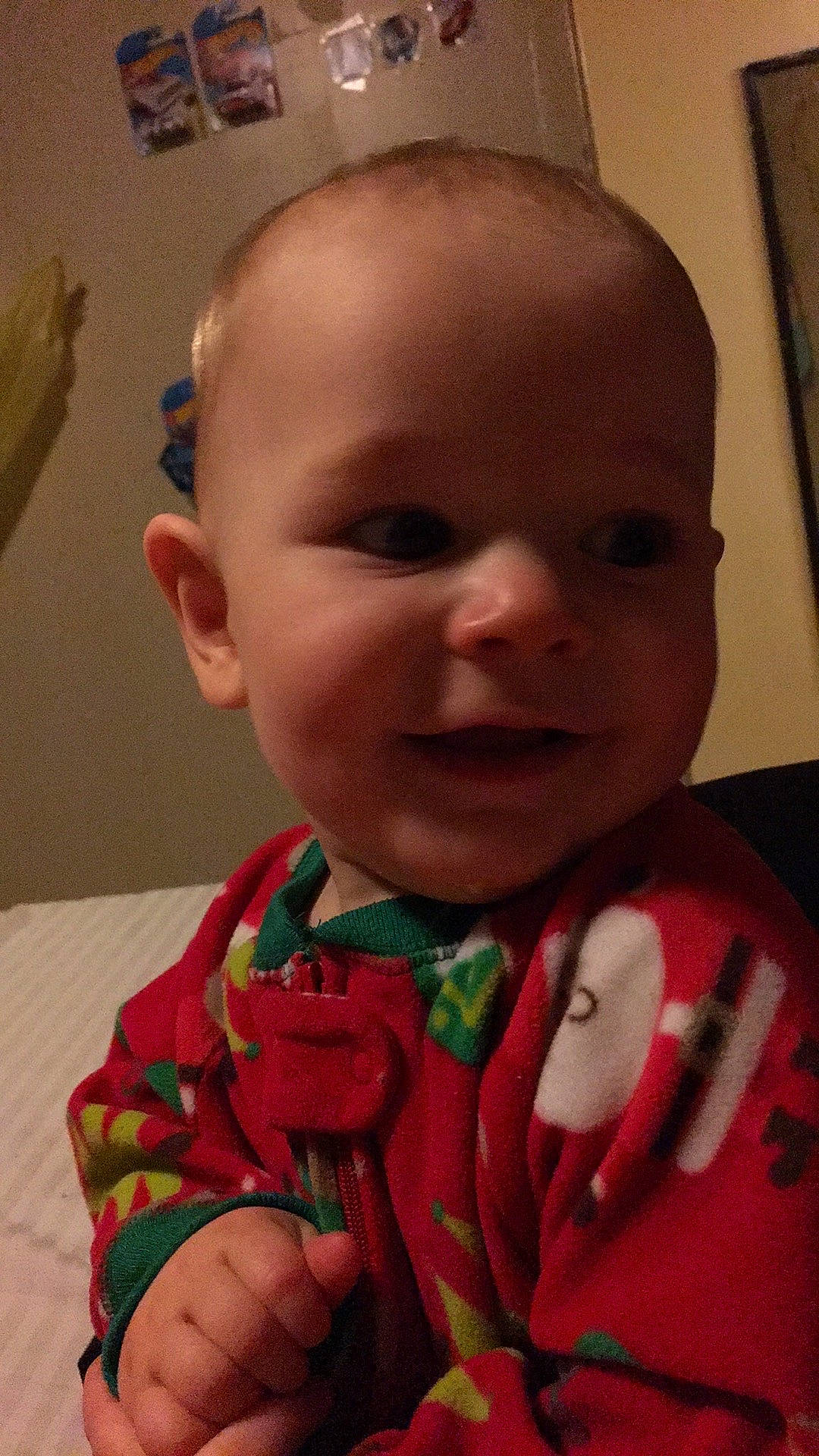 Colson is registered to the contest to win money with this photo: baby, cheek, child, chin, ear, eye, eyebrow, face, facial_expression, forehead, head, lip, mouth, neck, nose, person, skin, smile, toddler