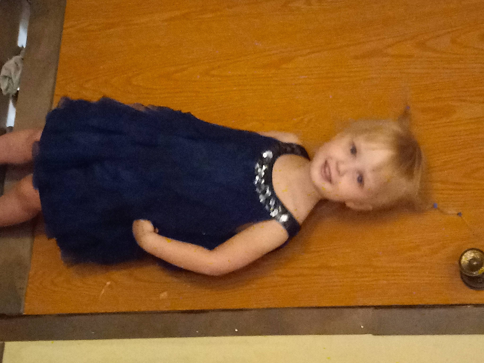 Ashlyn joined the competition — help win amazing prizes! baby_toddler_clothing, child, elbow, eye, flash_photography, flooring, foot, hardwood, human_leg, joy, knee, pattern, person, sleeve, smile, thigh, toddler, trunk, varnish, waist