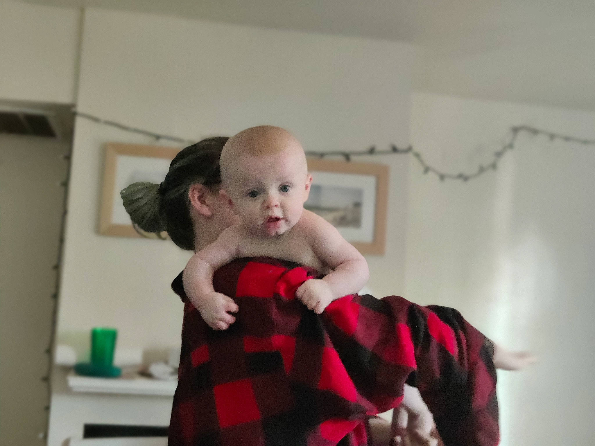 Keith joined the competition — help win amazing prizes! abdomen, baby, baby_toddler_clothing, child, comfort, dress, event, fashion_design, flash_photography, flooring, formal_wear, fur, happy, pattern, person, picture_frame, plaid, room, sitting, surprise