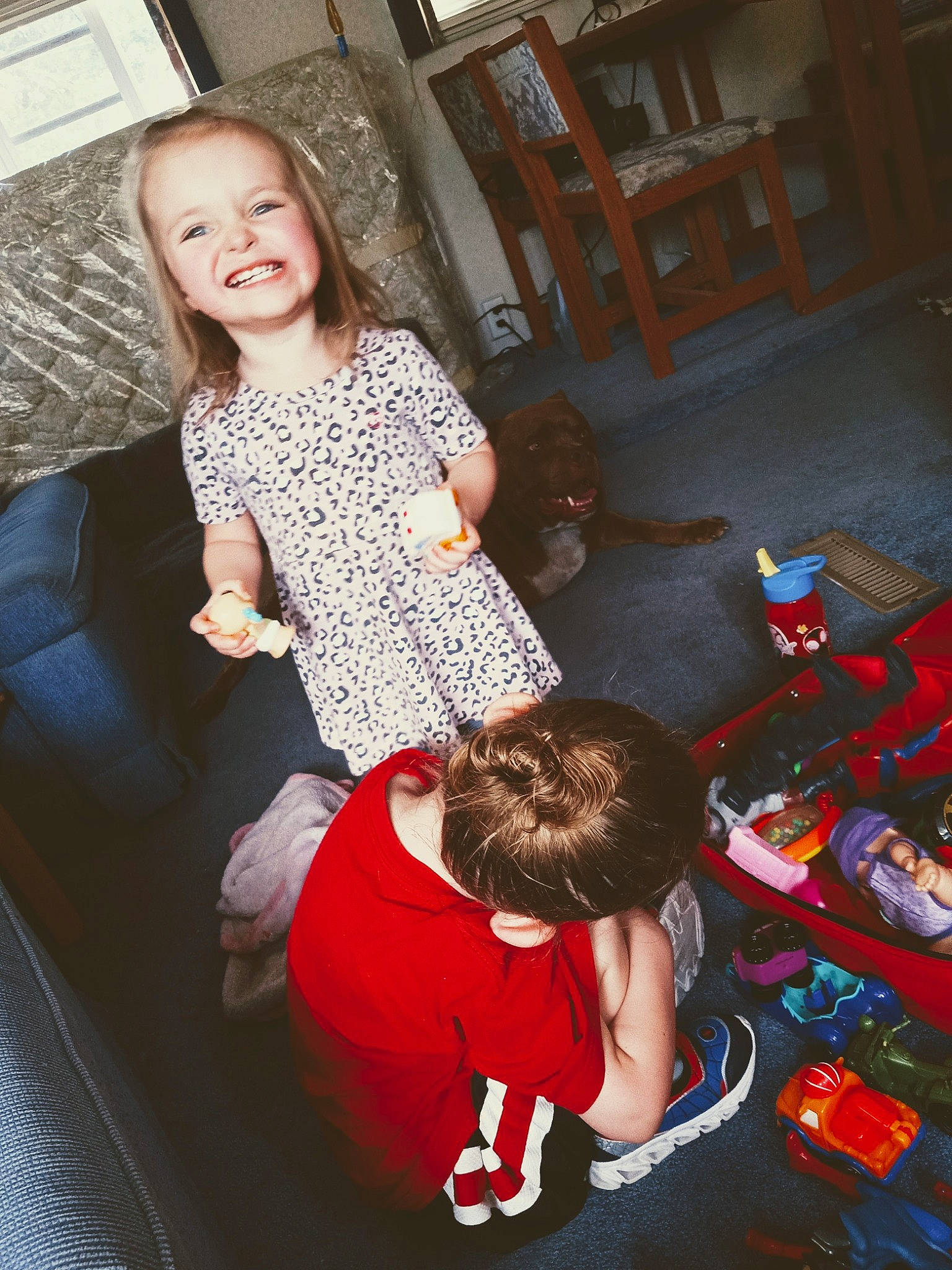 Ida-may joined the competition — help win amazing prizes! child, comfort, couch, event, flash_photography, flooring, fun, happy, human_leg, joy, lap, leisure, living_room, person, play, recreation, room, sitting, smile, t_shirt