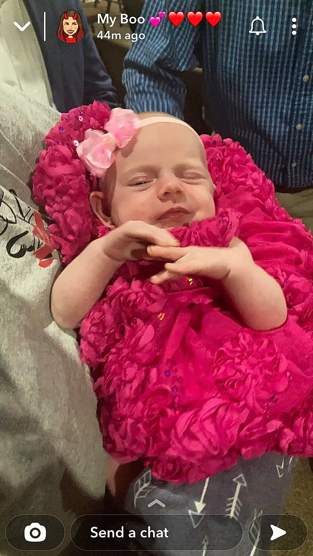 Lillie joined the competition — help win amazing prizes! baby, baby_toddler_clothing, child, comfort, dress, embellishment, event, flower, fun, gesture, happy, headpiece, headwear, iris, magenta, person, petal, pink, purple, skin