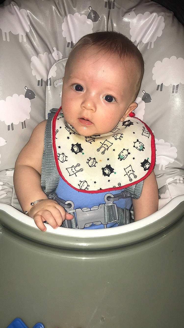 Cillian is registered to the contest to win money with this photo: baby, baby_products, cheek, child, person, product, sitting, skin, toddler