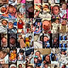 baby, newborn, infant, collage, sleeping, yawning, blanket, pacifier, clothing, cute, indoors, portrait, child, hat, car_seat, smiling, family, toddler, person, baby_toys