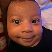 Ezra joined the competition — help win amazing prizes! baby, child, childhood, closeup, cute, expression, eyes, face, hair, happy, head, human, indoors, infant, looking, person, portrait, skin, smile, young