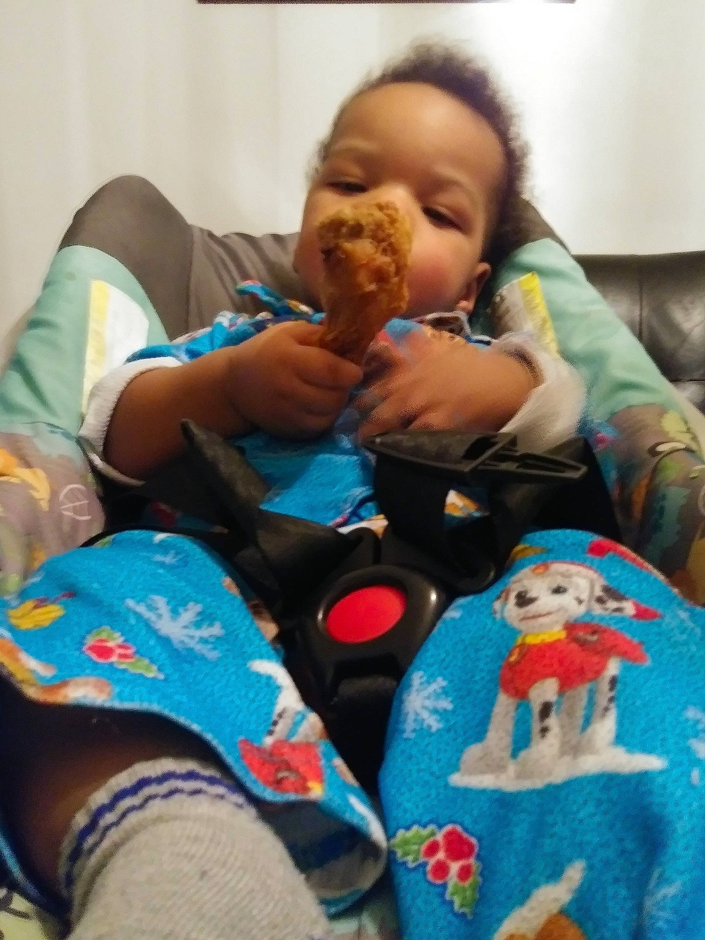 Javion Smith joined the competition — help win amazing prizes! arm, bedtime, blue, child, finger, fun, infant, leg, person, play, product, textile, toddler, toy