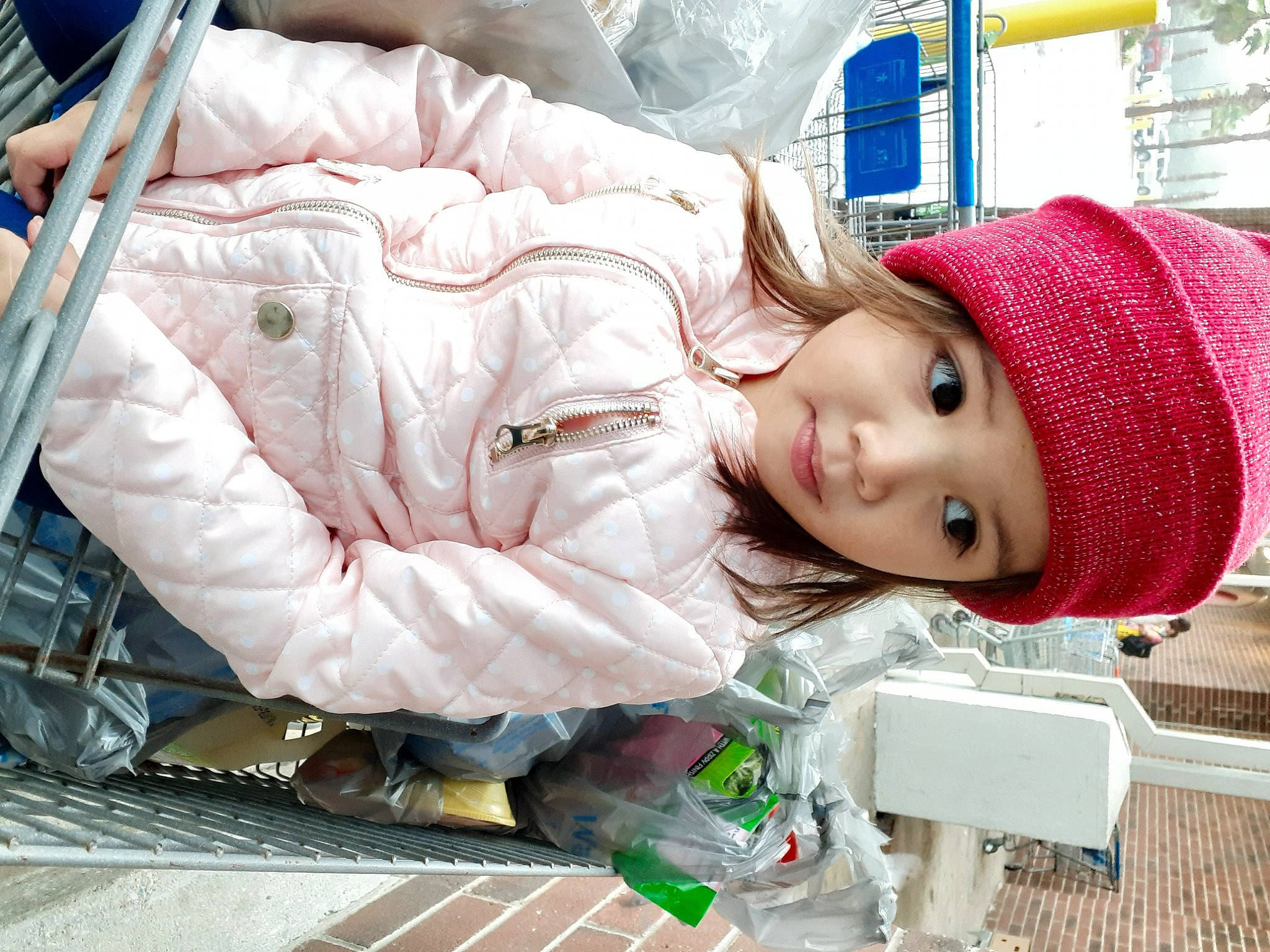 Valentina joined the competition — help win amazing prizes! baby, beanie, cap, child, headgear, headwear, person, skin, sleep, smile, toddler, winter