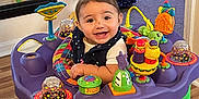 Liliana joined the competition — help win amazing prizes! baby, cream, dessert, face, food, furniture, happy, head, icing, indoors, interiordesign, legoset, person, photography, play, playarea, portrait, smile, table, toy