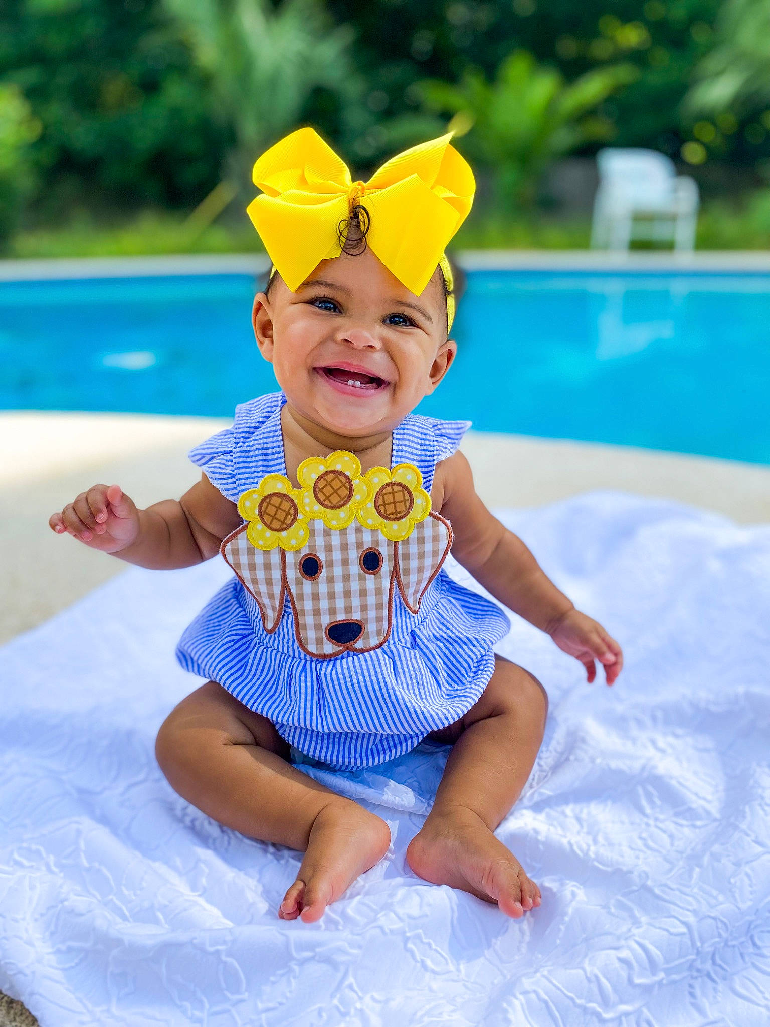 Jordynn joined the competition — help win amazing prizes! aqua, azure, baby, baby_toddler_clothing, child, electric_blue, event, eye, fashion_accessory, fun, happy, headgear, headwear, joy, leisure, person, personal_protective_equipment, recreation, smile, swimming_pool