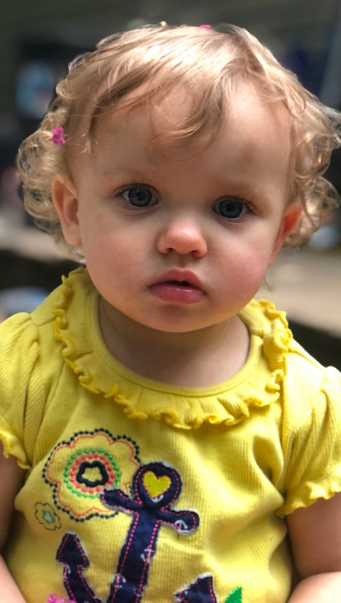 Ellie Mae joined the competition — help win amazing prizes! baby_toddler_clothing, cheek, chin, ear, eye, eyebrow, eyelash, facial_expression, hair, hairstyle, head, human_body, iris, lip, mouth, neck, nose, organ, person, skin