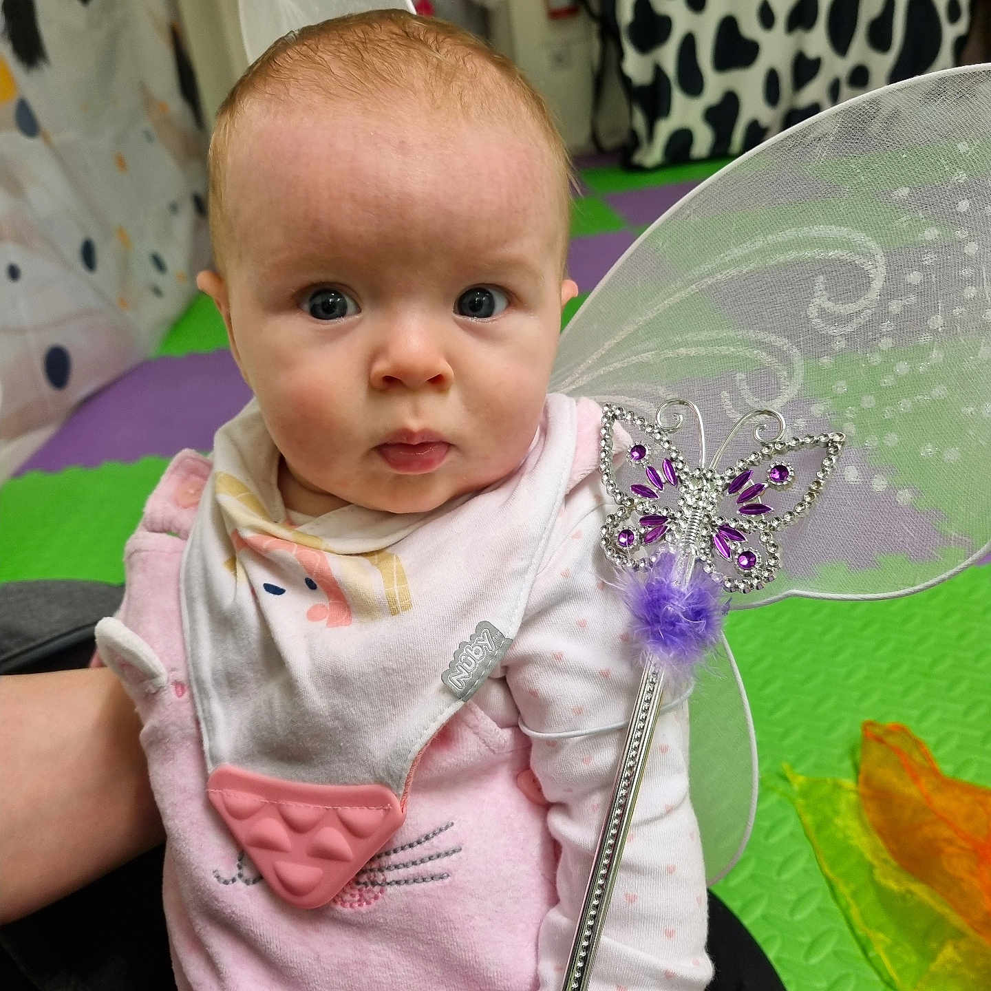 Orla joined the competition — help win amazing prizes! adult, baby, blade, clothing, costume, cutlery, dagger, face, female, flower, head, knife, person, photography, plant, portrait, purple, spoon, weapon, woman