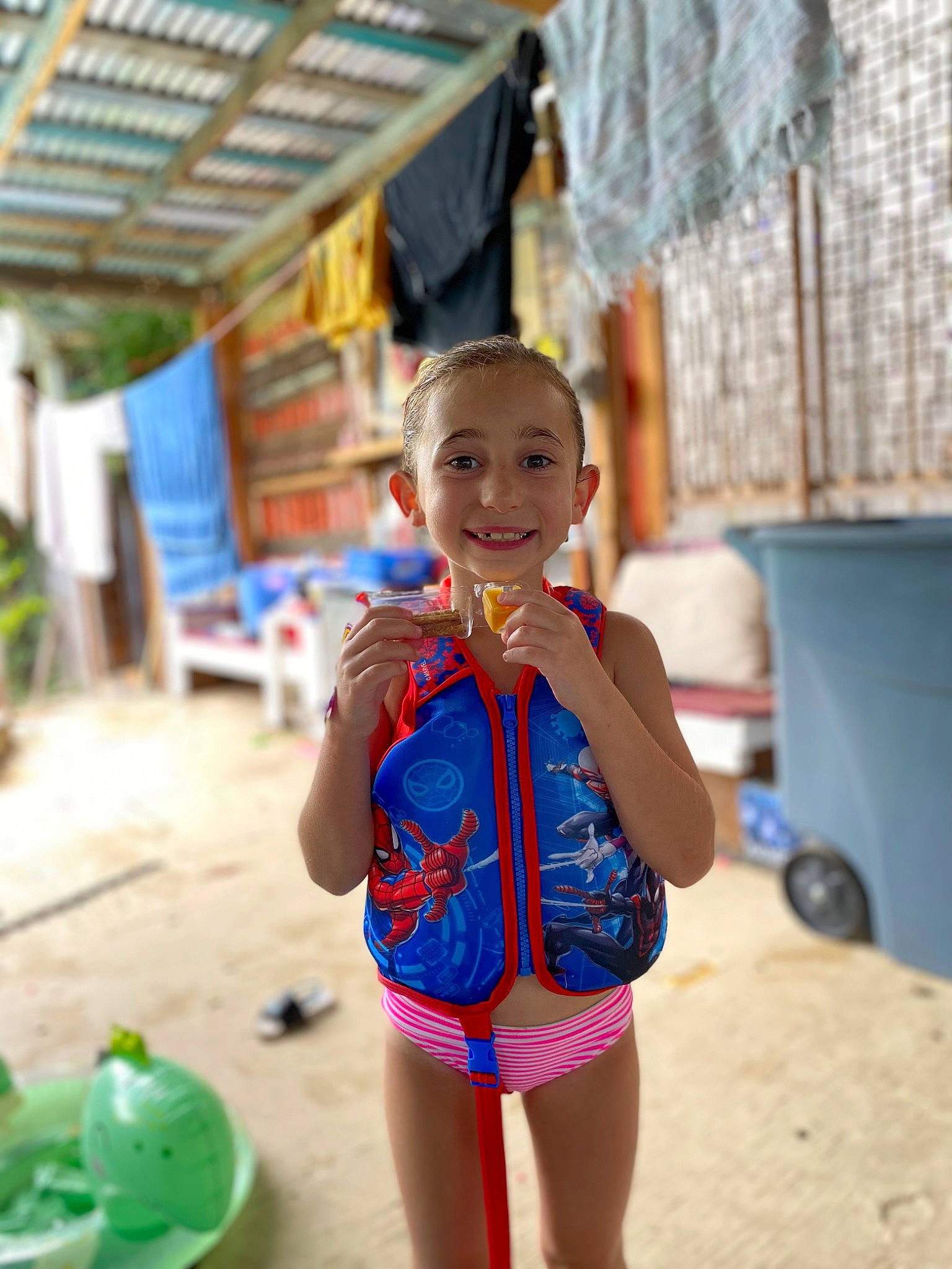 Zoey joined the competition — help win amazing prizes! child, curtain, electric_blue, fun, happy, joy, leisure, people, person, personal_protective_equipment, play, recreation, sand, smile, snapshot, summer, swimwear, thigh, toddler, tourism