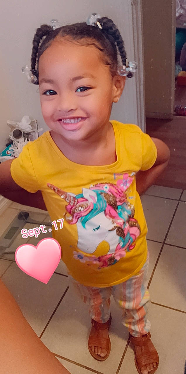 Kalia joined the competition — help win amazing prizes! baby_toddler_clothing, cheek, child, dress, ear, eye, face, fun, hair, hairstyle, happy, head, joy, neck, organ, person, pink, skin, sleeve, smile