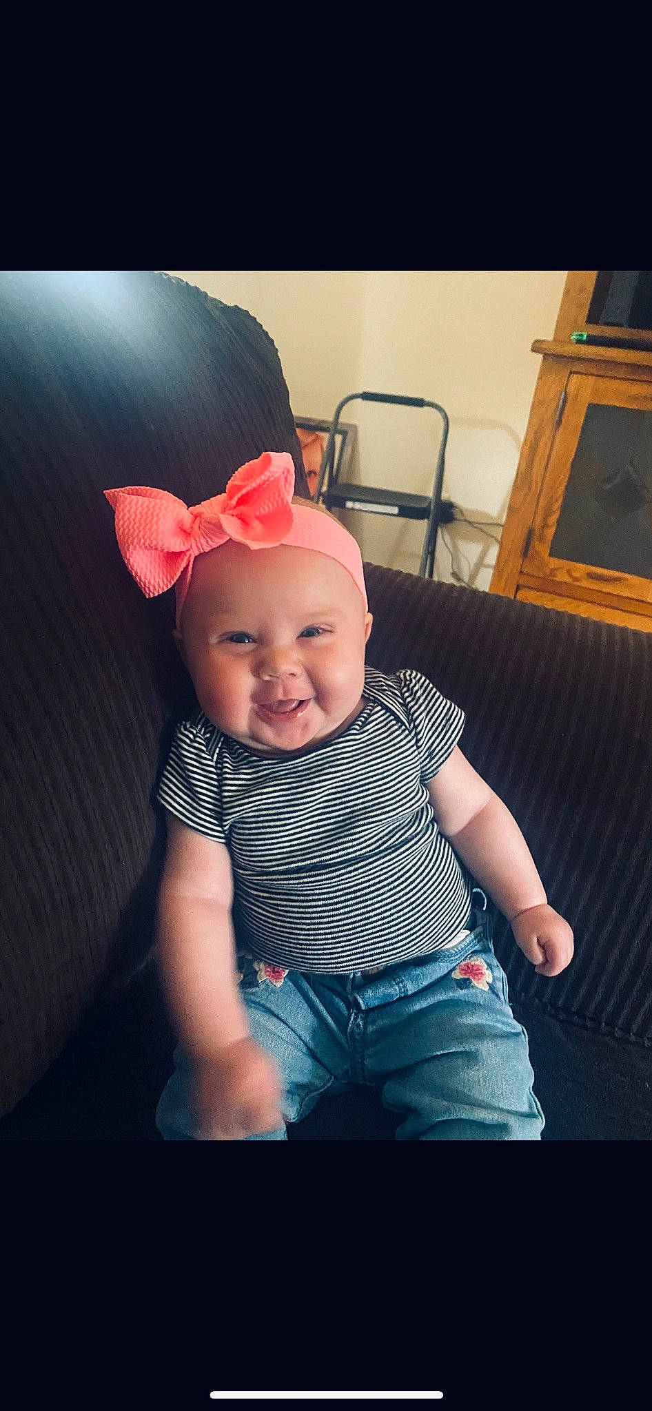 Zoella joined the competition — help win amazing prizes! arm, baby, baby_toddler_clothing, cap, chair, child, cool, costume_hat, fashion_accessory, flash_photography, fun, happy, magenta, pattern, person, portrait_photography, sitting, sleeve, smile, t_shirt