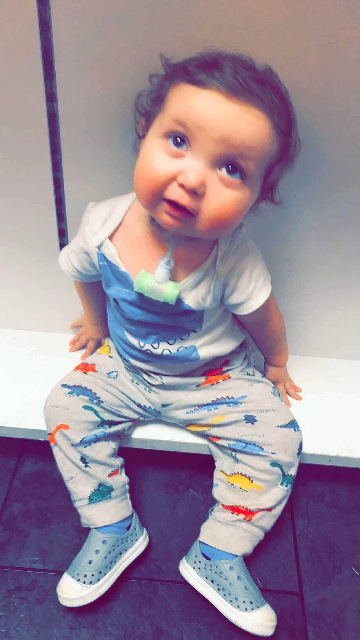 Preston joined the competition — help win amazing prizes! baby, cheek, child, child_model, cool, forehead, fun, hair, hairstyle, happy, person, play, shoe, sitting, skin, smile, standing, toddler