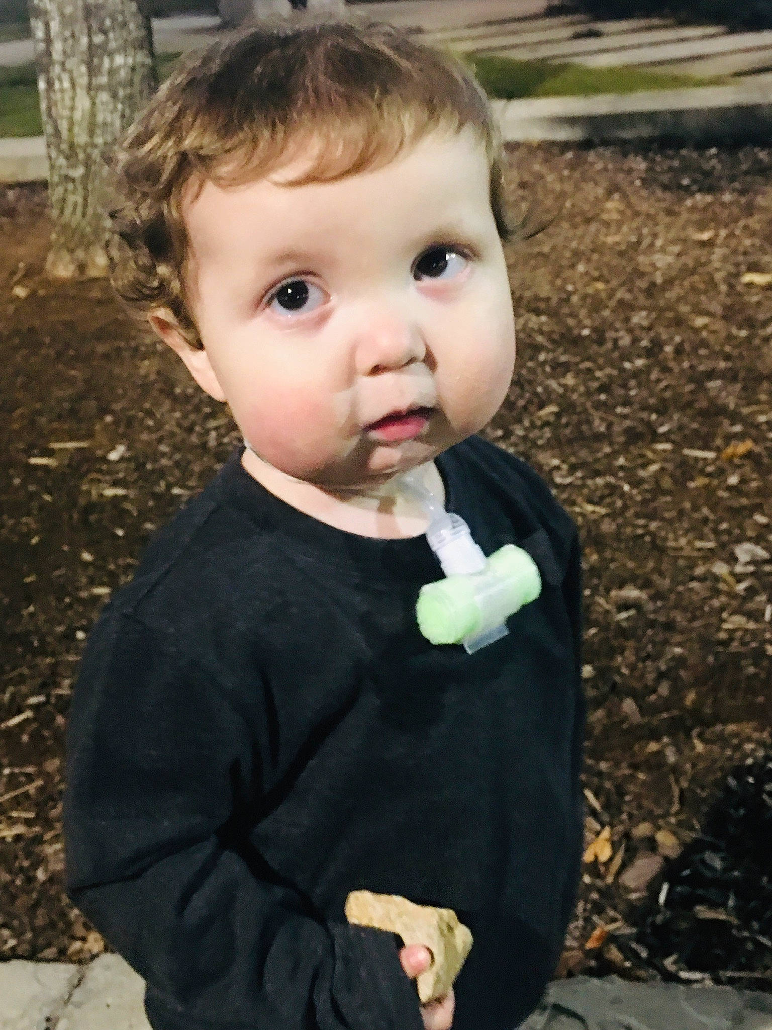 Preston joined the competition — help win amazing prizes! cheek, child, eye, face, formal_wear, gesture, head, lip, mouth, nose, person, smile, toddler