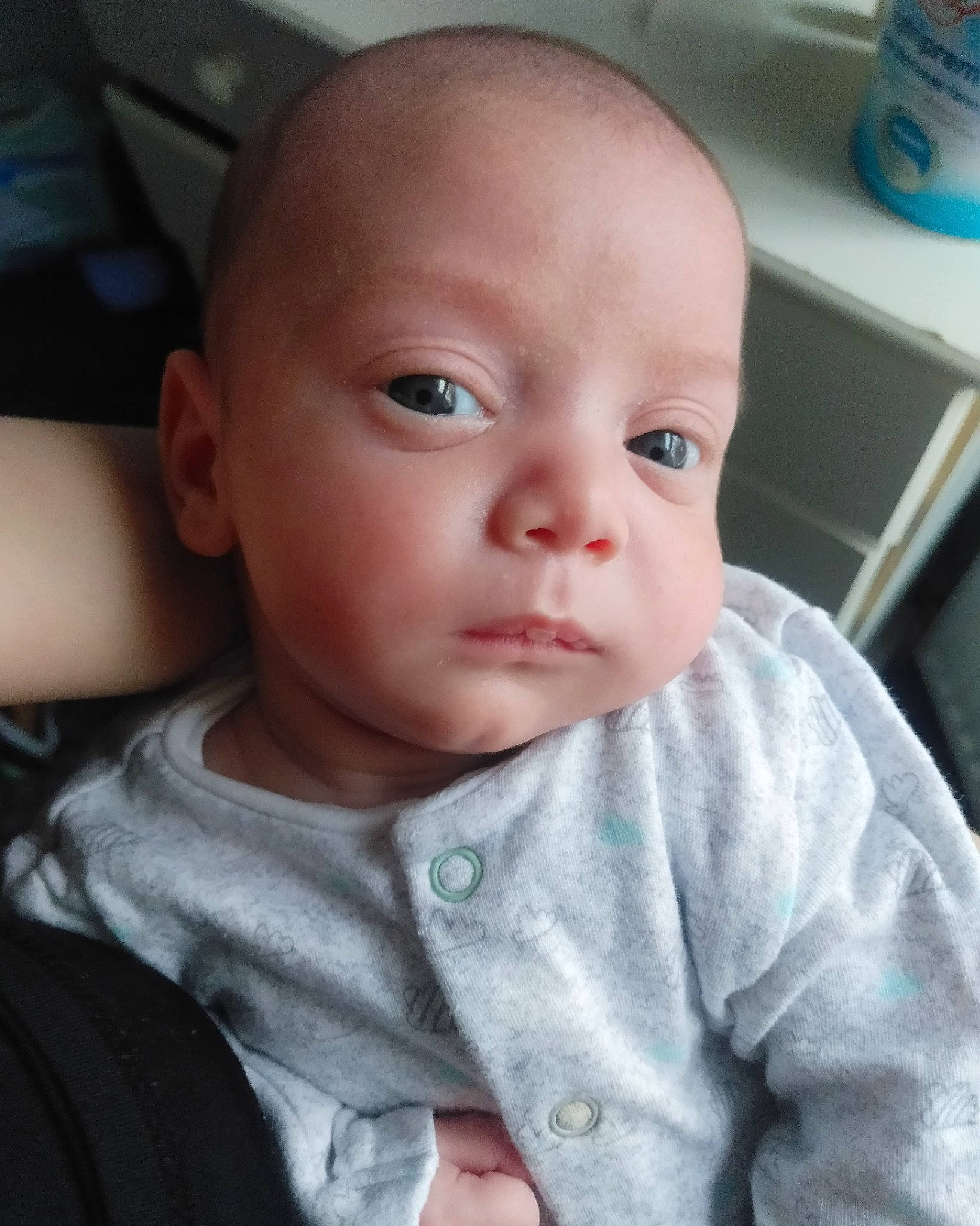 Kevin joined the competition — help win amazing prizes! baby, baby_toddler_clothing, cheek, child, chin, ear, eye, eyebrow, eyelash, forehead, iris, jaw, lip, organ, person, skin, sweater, toddler