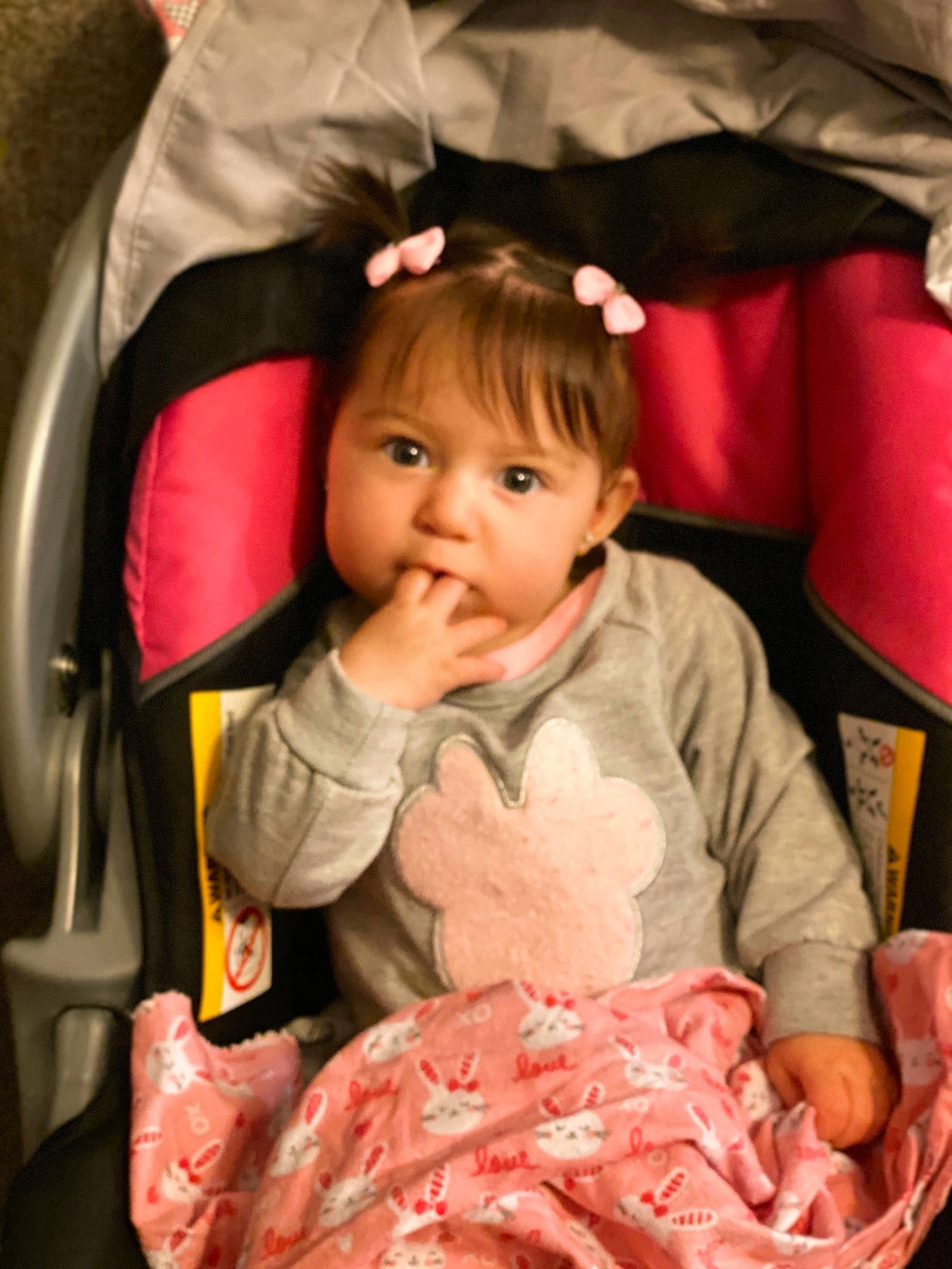 Mariah is registered to the contest to win money with this photo: baby, cheek, child, eye, person, pink, skin, smile, toddler