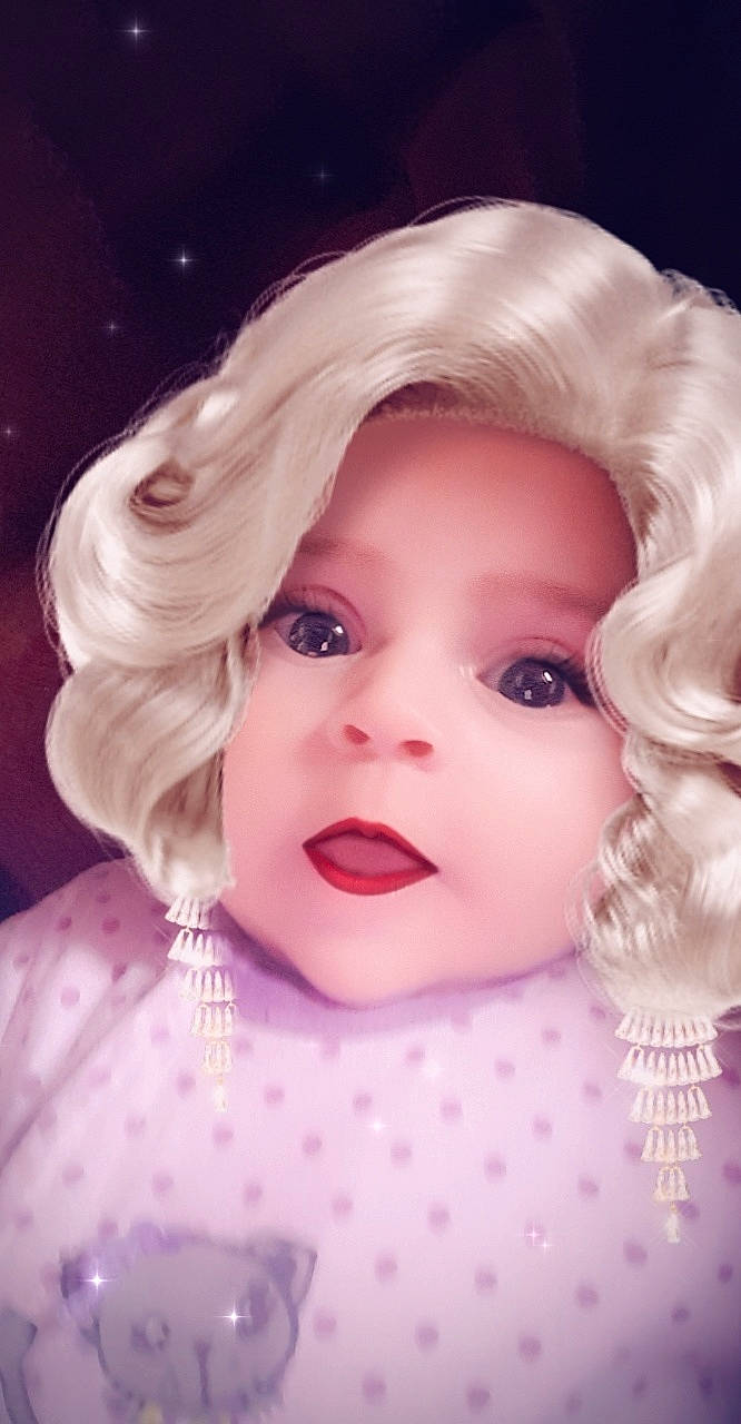Noëlyne a rejoint le concours — aidez-le/la à gagner de superbes lots ! beauty, blond, cheek, child, doll, eye, eyebrow, eyelash, face, hair, hairstyle, head, illustration, lip, person, photography, pink, retro_style, smile, toddler