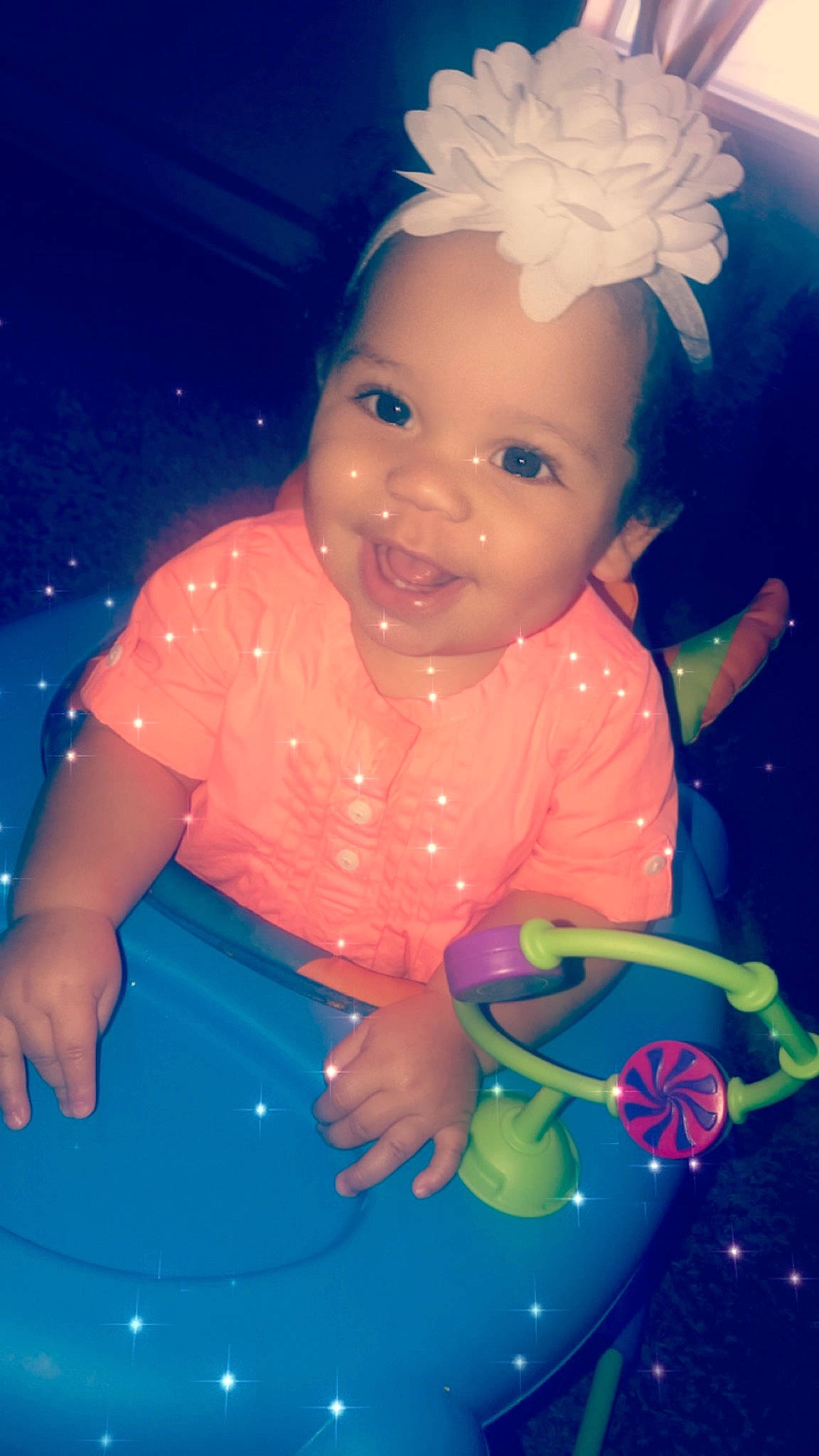 Aliyah joined the competition — help win amazing prizes! baby, baby_products, cheek, child, eye, face, fun, happy, head, iris, joy, person, play, product, skin, smile, toddler