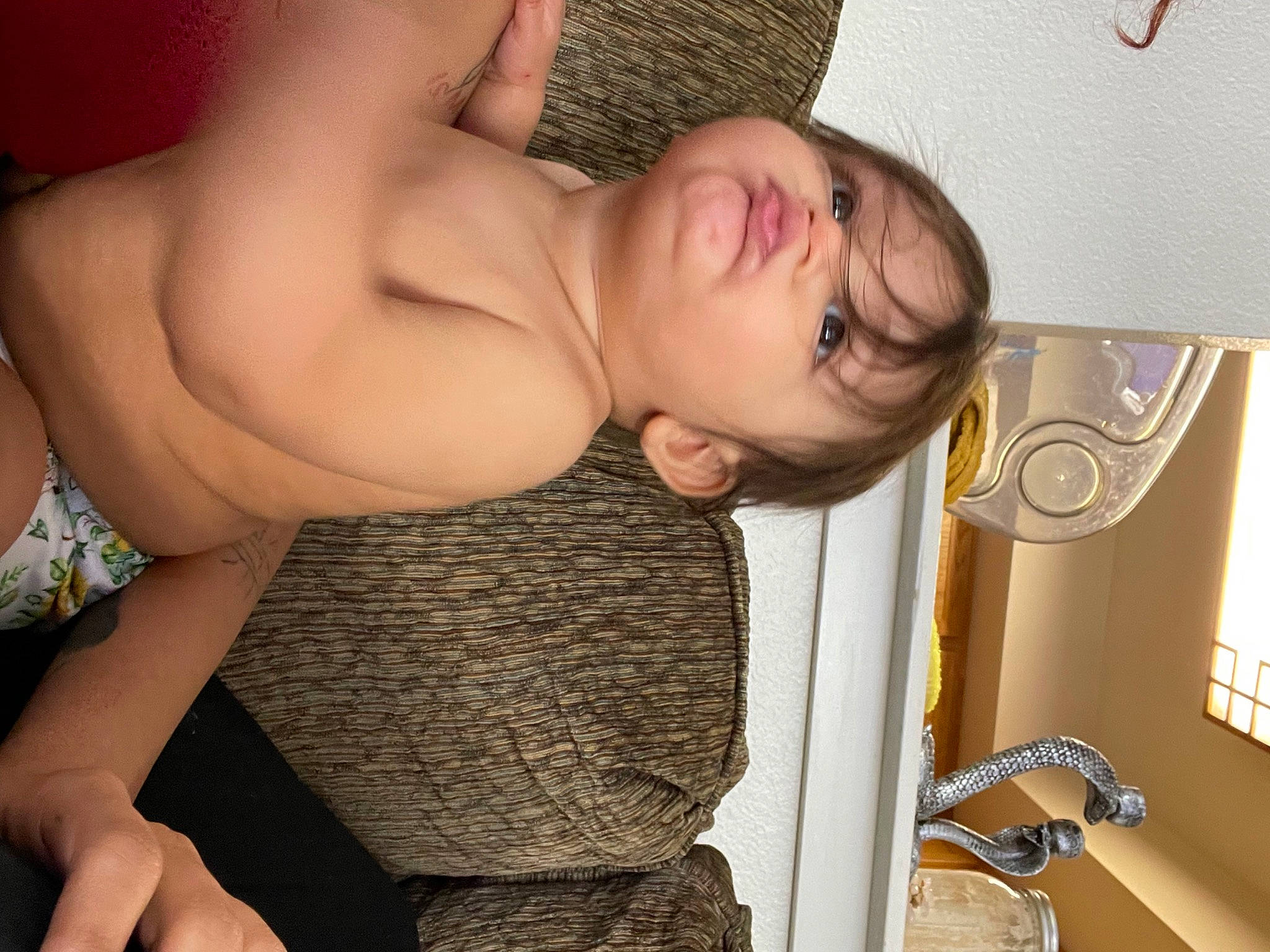 Andre is registered to the contest to win money with this photo: baby, cheek, chest, child, elbow, eyelash, finger, human_body, joint, leg, mouth, muscle, neck, nose, organ, person, skin, stomach, thigh, toddler