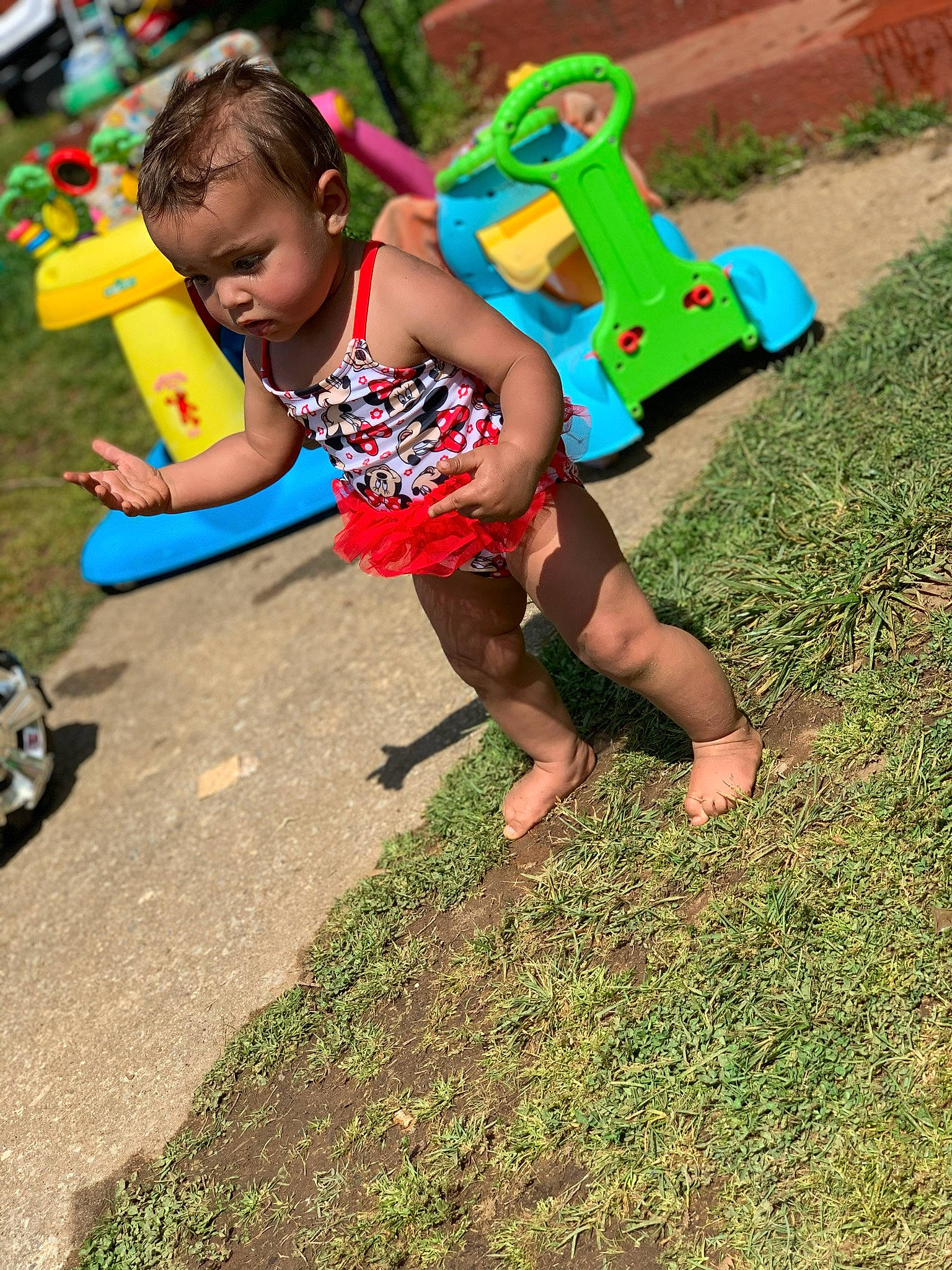 Emmarie joined the competition — help win amazing prizes! adaptation, backyard, child, fun, grass, green, happy, lawn, leg, leisure, person, plant, play, playground, recreation, soil, summer, toddler, tree, vacation