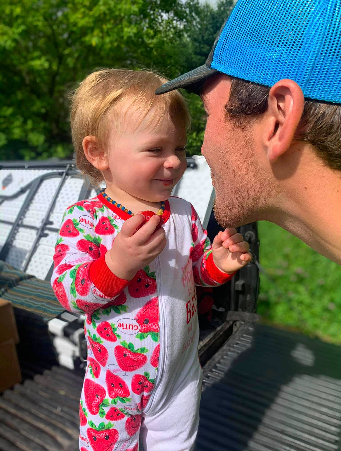 Vivian joined the competition — help win amazing prizes! baby, baby_toddler_clothing, baseball_cap, cap, child, event, fashion_accessory, fun, gesture, grass, happy, hat, joy, leisure, pattern, people_in_nature, person, recreation, smile, toddler