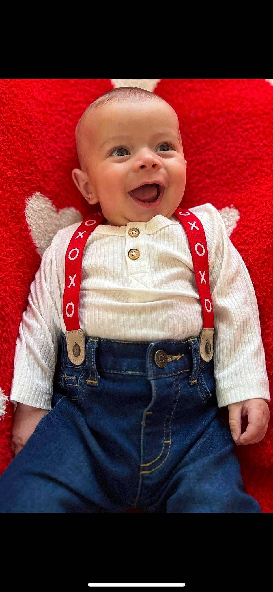 Crew joined the competition — help win amazing prizes! baby, baby_toddler_clothing, cheek, collar, cool, dress_shirt, facial_expression, happy, human_body, neck, nose, outerwear, pattern, person, skin, sleeve, smile, textile, toddler, toy