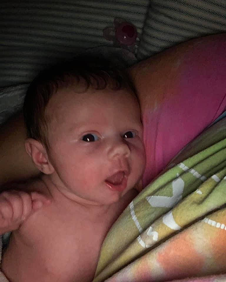 Kinzley joined the competition — help win amazing prizes! arm, baby, cheek, chest, chin, ear, eyebrow, eyelash, finger, forehead, human_body, iris, lip, mouth, muscle, nose, person, skin, thumb, toddler