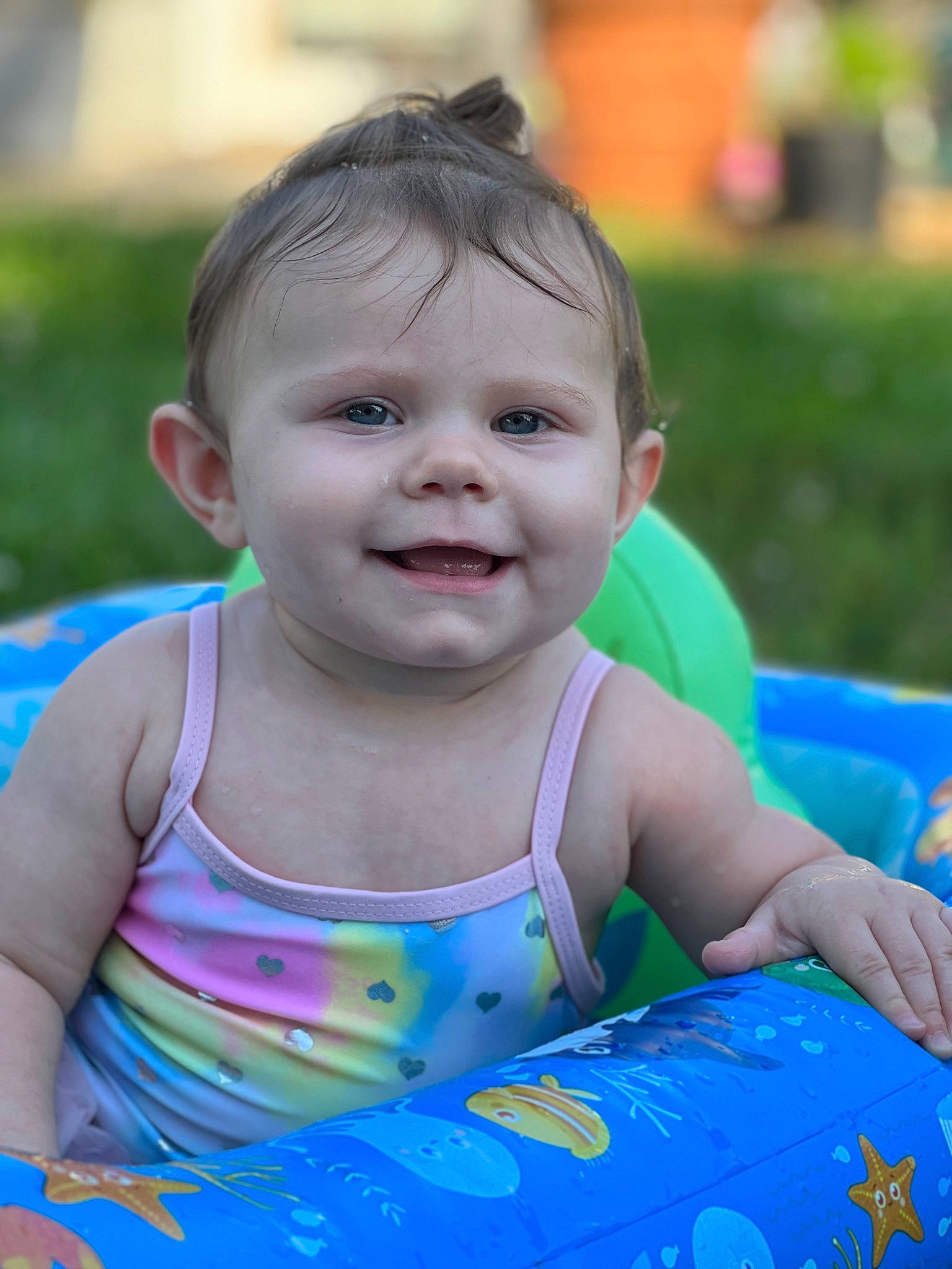 Kinzley joined the competition — help win amazing prizes! active_tank, baby, baby_toddler_clothing, dress, eye, grass, happy, head, human_body, iris, joy, leisure, people_in_nature, person, photograph, public_space, recreation, skin, smile, summer
