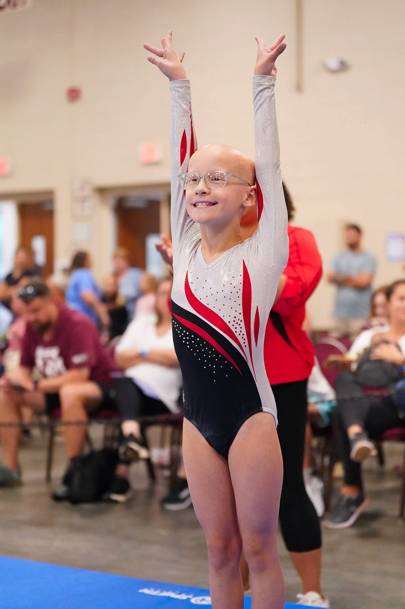 Nella is registered to the contest to win money with this photo: artistic_gymnastics, athlete, balance, barefoot, championship, chest, competition, competition_event, entertainment, event, gymnastics, human_leg, joy, leotard, maillot, performing_arts, person, sports, sports_uniform, sportswear