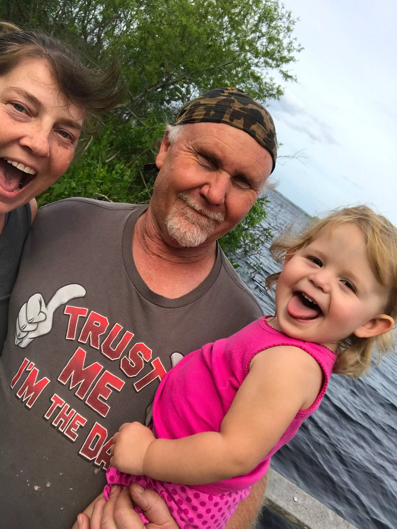 Talia joined the competition — help win amazing prizes! child, daughter, facial_expression, family, father, fun, gesture, happy, hug, joy, love, male, mother, people, person, smile, t_shirt, toddler, vacation