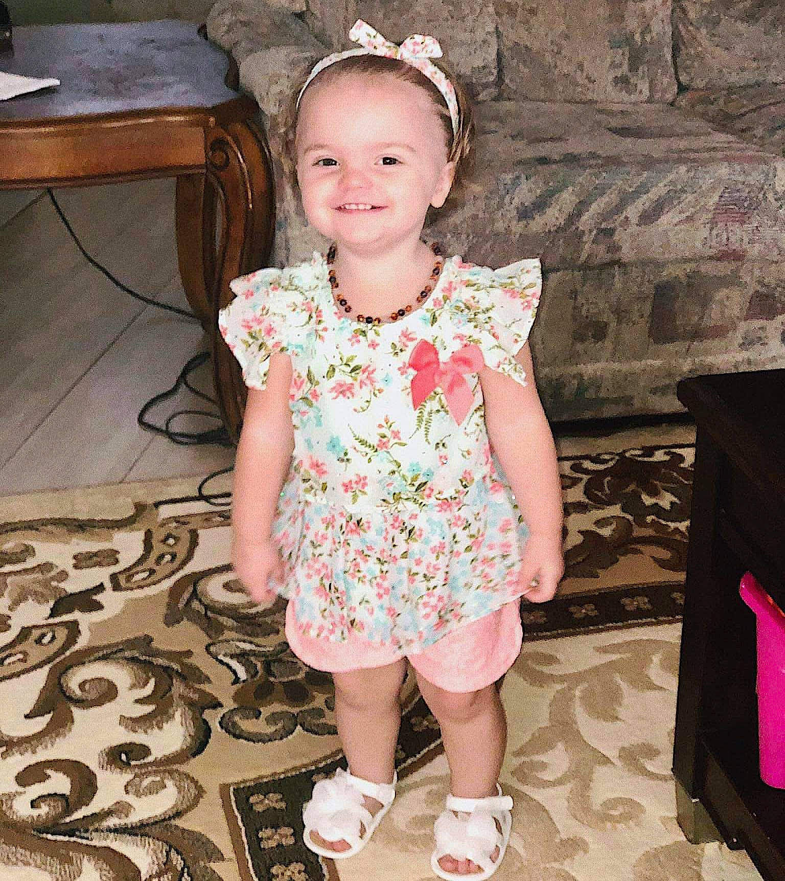 Autumn joined the competition — help win amazing prizes! child, child_model, clothing, dress, joy, pattern, person, pink, skin, toddler