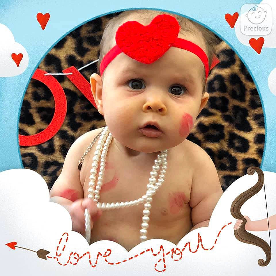 Marissa joined the competition — help win amazing prizes! baby, baby_laughing, baby_toddler_clothing, cheek, child, fashion_accessory, hair_accessory, happy, head, headband, headgear, headpiece, headwear, person, photo_caption, photography, smile, toddler