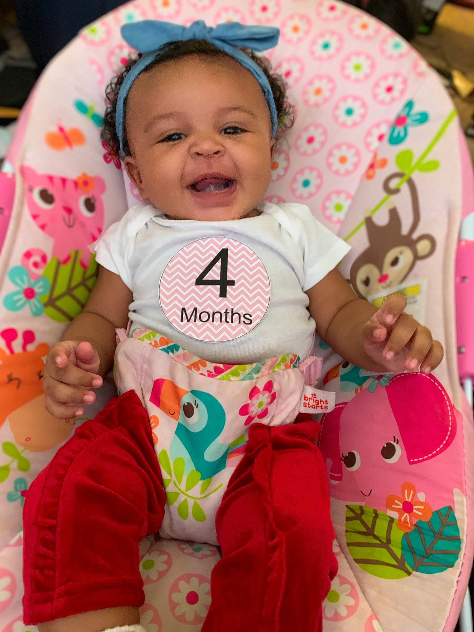 Ariyah joined the competition — help win amazing prizes! baby, baby_products, baby_toddler_clothing, cheek, child, person, pink, play, product, smile, toddler