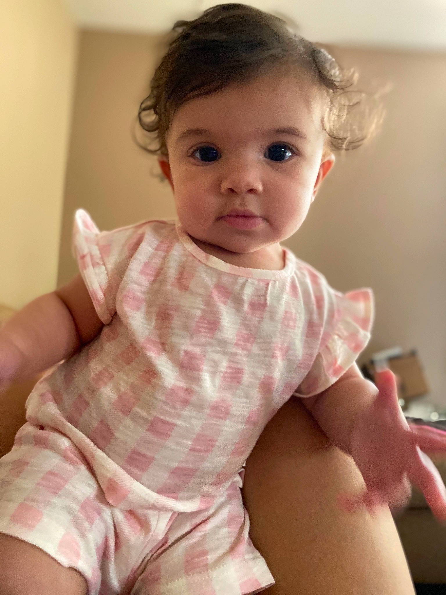 Karson is registered to the contest to win money with this photo: baby, baby_toddler_clothing, cheek, chest, chin, collar, comfort, elbow, eyelash, face, gesture, head, iris, lip, neck, nose, person, skin, sleeve, stomach