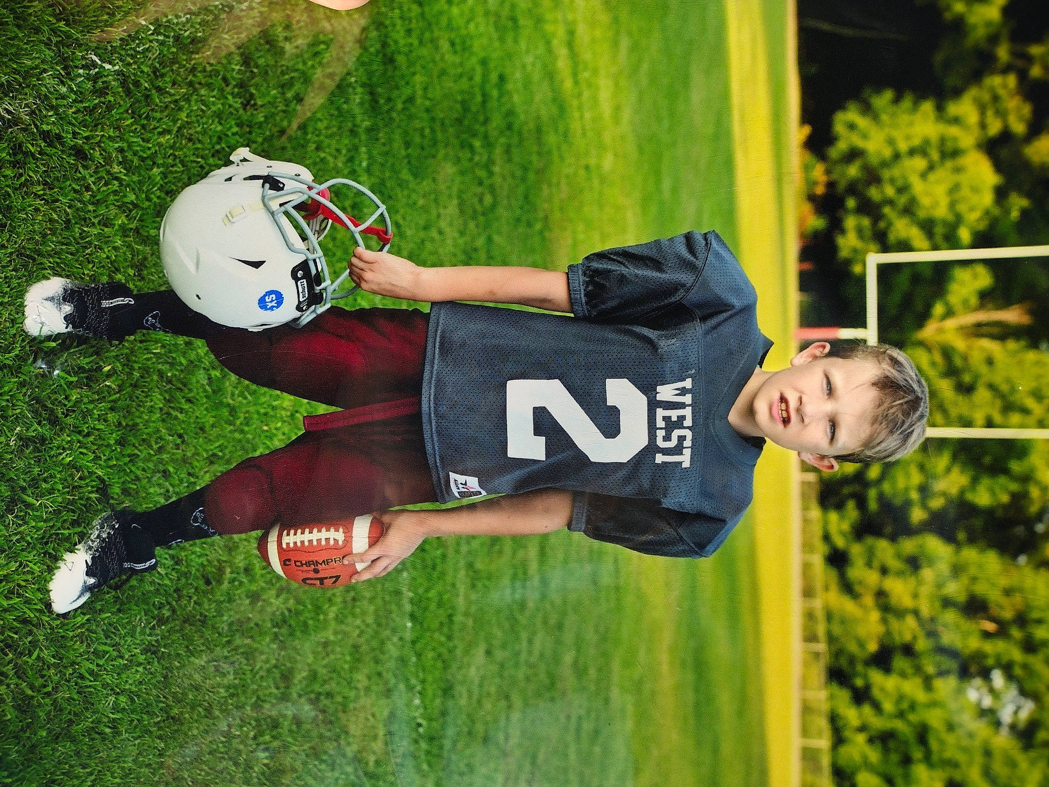 Jackson joined the competition — help win amazing prizes! american_football, face_mask, football, football_equipment, football_gear, grass, gridiron_football, helmet, jersey, leisure, person, player, recreation, shorts, sports, sports_equipment, sports_gear, sports_uniform, sportswear, super_bowl