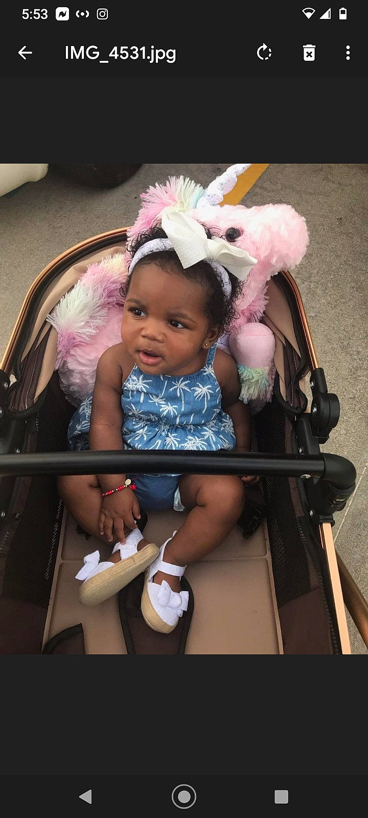 Nala Jai joined the competition — help win amazing prizes! baby, baby_carriage, baby_products, baby_toddler_clothing, chair, child, event, fashion_accessory, fun, happy, headband, leisure, magenta, person, pink, product, purple, sandal, sitting, skin