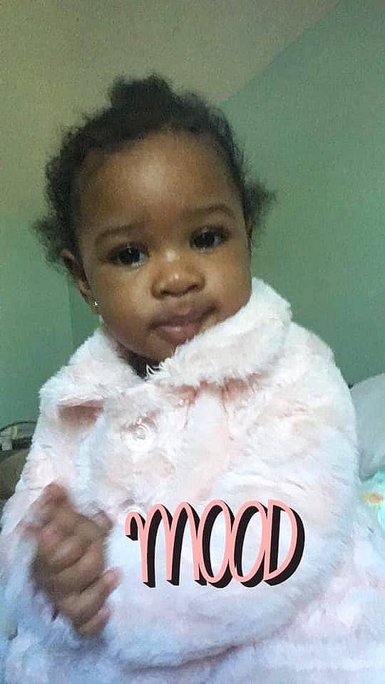 Dayla joined the competition — help win amazing prizes! baby, cheek, child, face, forehead, fur, head, lip, neck, person, skin, smile, toddler