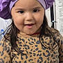 baby, bathingcap, beanie, bonnet, cap, clothing, costume, dress, face, hat, head, knitwear, person, photography, portrait, purple, sweater