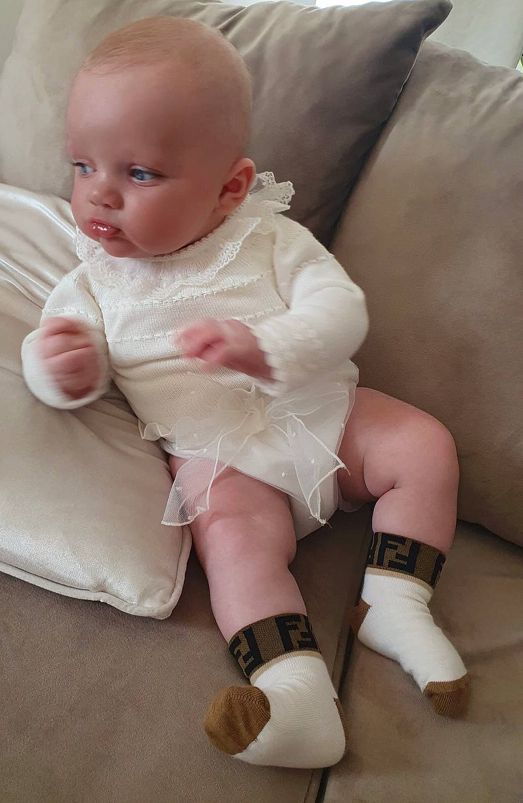 Carlo joined the competition — help win amazing prizes! baby, beige, cheek, child, footwear, joint, knee, leg, lip, person, pink, shoe, skin, toddler