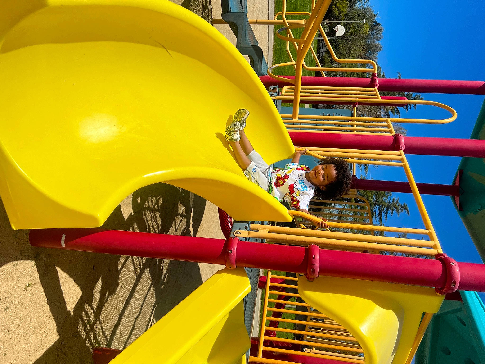 Prince is registered to the contest to win money with this photo: amusement_park, amusement_ride, automotive_wheel_system, chute, city, engineering, fender, fun, gas, leisure, machine, motor_vehicle, outdoor_play_equipment, person, personal_protective_equipment, pipe, playground, recreation, steel, steel_casing_pipe