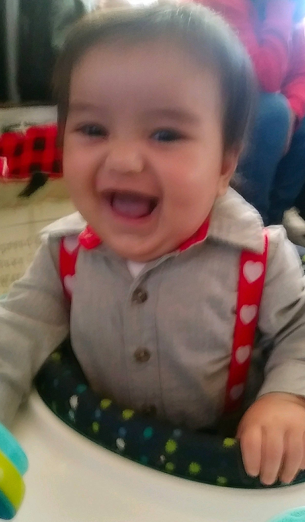 Alexzander is registered to the contest to win money with this photo: baby, baby_toddler_clothing, cheek, child, chin, eye, facial_expression, fun, happy, head, iris, joy, mouth, nose, person, play, product, sitting, skin, sleeve