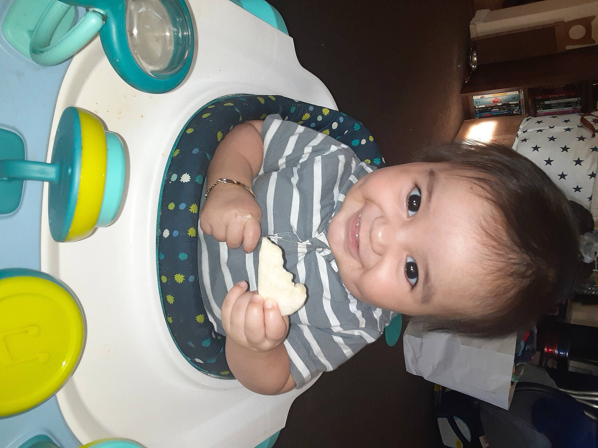 Alexzander joined the competition — help win amazing prizes! baby, baby_products, baby_toddler_clothing, baby_toys, balloon, cheek, child, circle, facial_expression, fun, happy, iris, joy, mouth, party_supply, person, product, room, smile, t_shirt