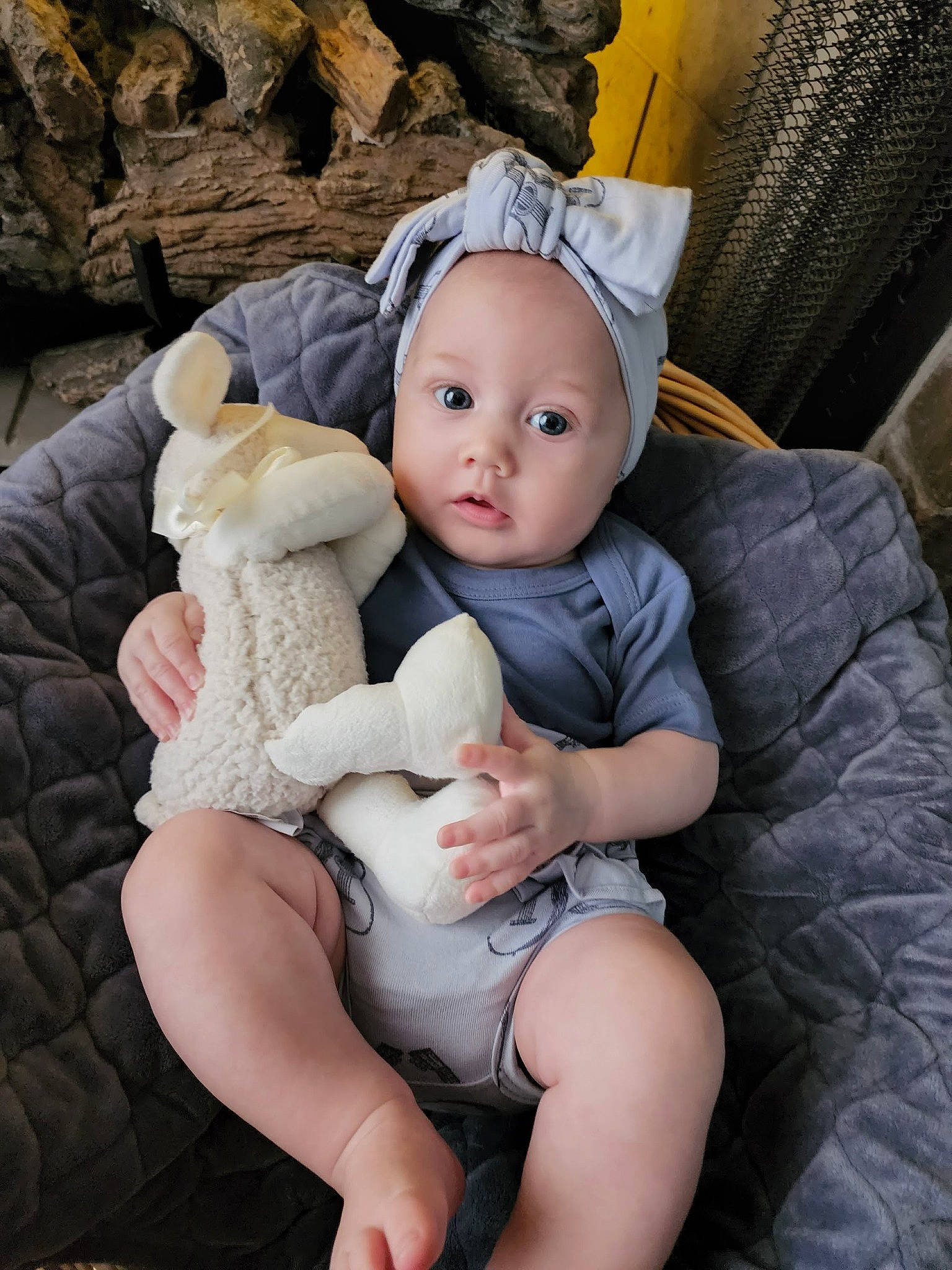 Madalynn joined the competition — help win amazing prizes! abdomen, baby, baby_products, baby_toddler_clothing, chest, child, comfort, doll, eye, eyelash, fashion_accessory, headwear, human_leg, lap, person, sitting, skin, textile, thigh, toddler