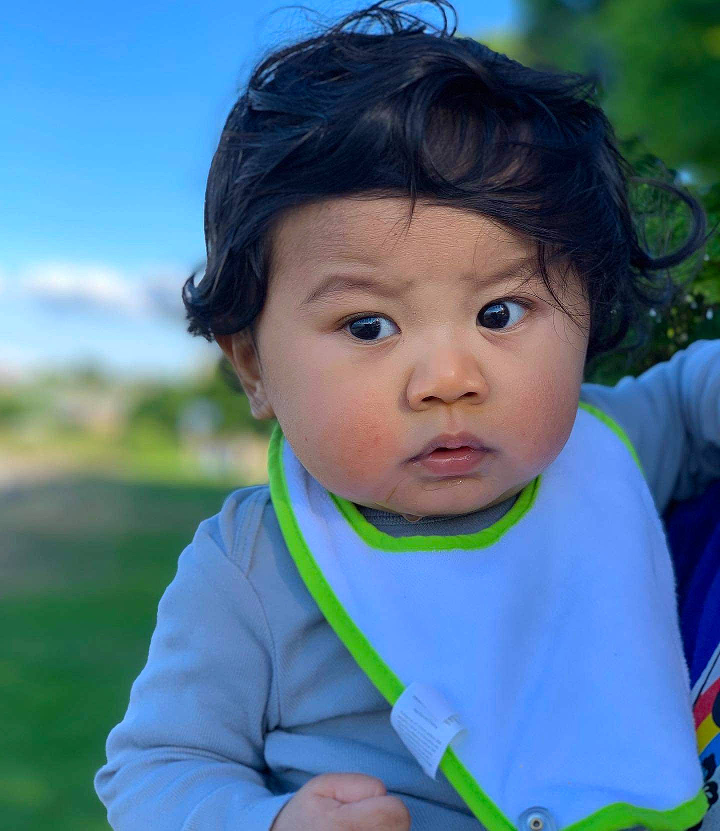 Kellan joined the competition — help win amazing prizes! baby, black_hair, cheek, child, chin, face, lip, nose, person, photography, play, skin, smile, toddler