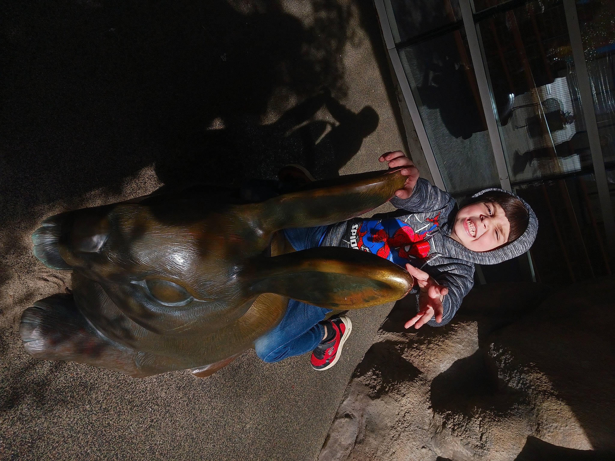 Sami joined the competition — help win amazing prizes! adventure, elbow, electric_blue, fawn, fun, human_leg, joy, leisure, person, recreation, sitting, smile, toddler, tree, working_animal